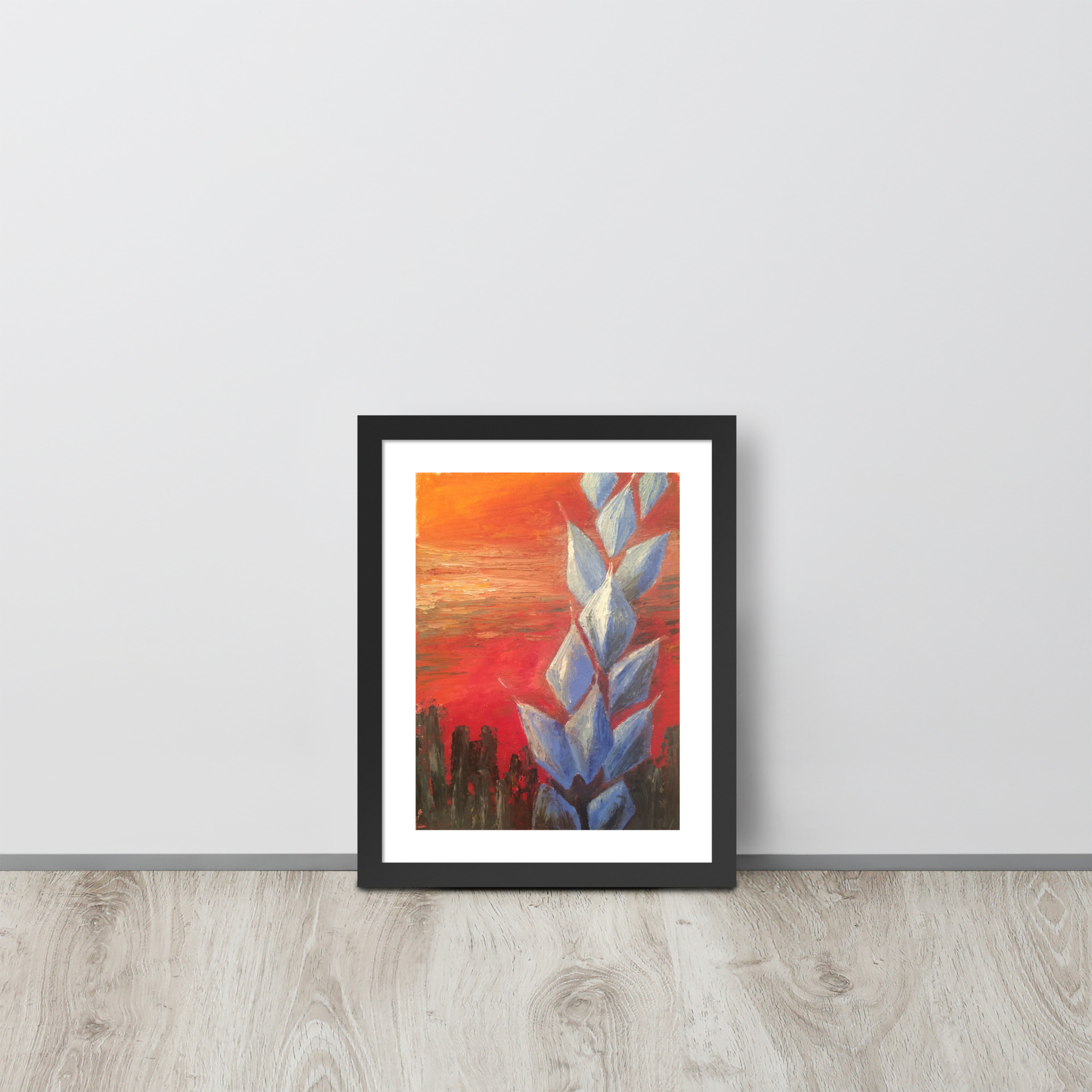 Framed poster